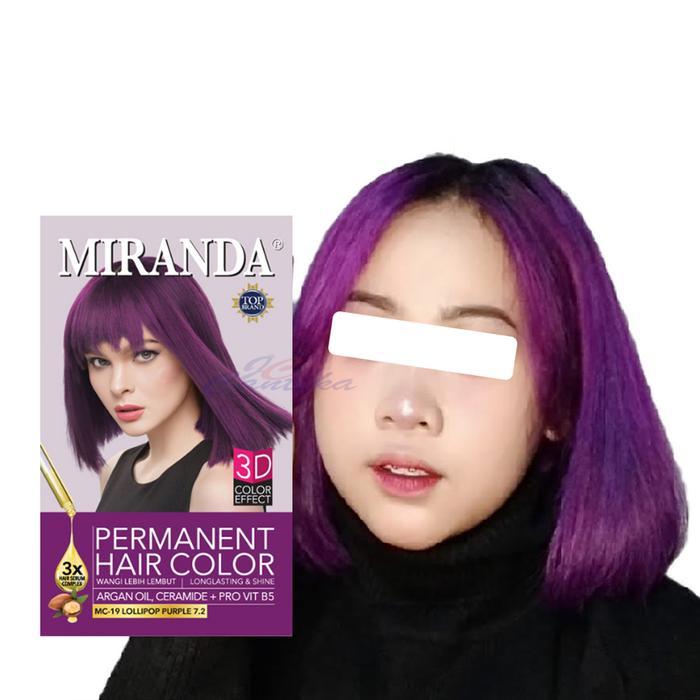 Gambar Miranda Hair Color MC-19 Lollipop Purple 30ml Cat Rambut Wanita Halal BPOM dari JC Cantika27 undefined Tokopedia