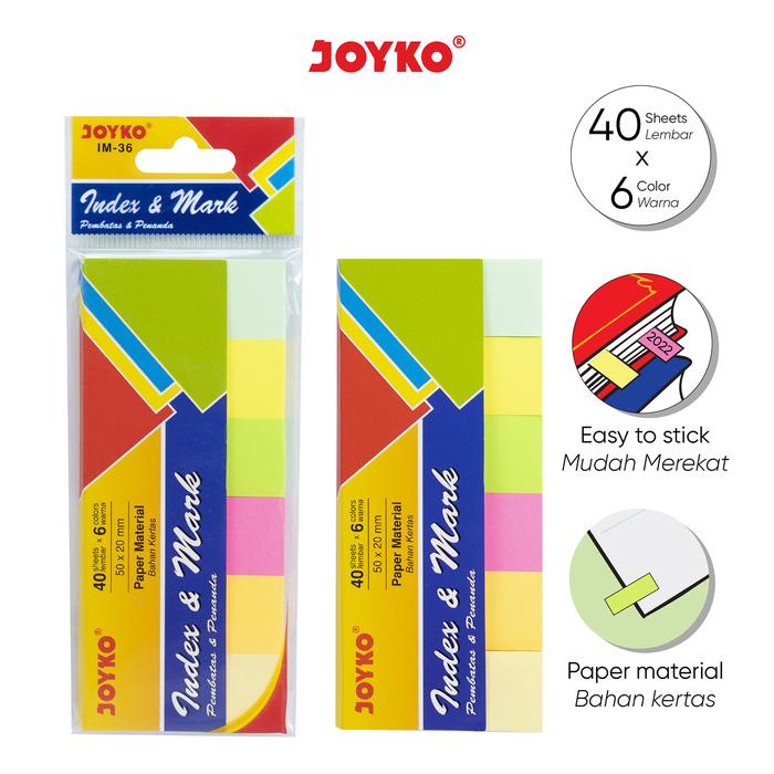 Gambar Joyko Memo Stick Sticky Notes Index PANJANG Kertas Memo Joyko IM-36 dari Raja Stationery undefined Tokopedia