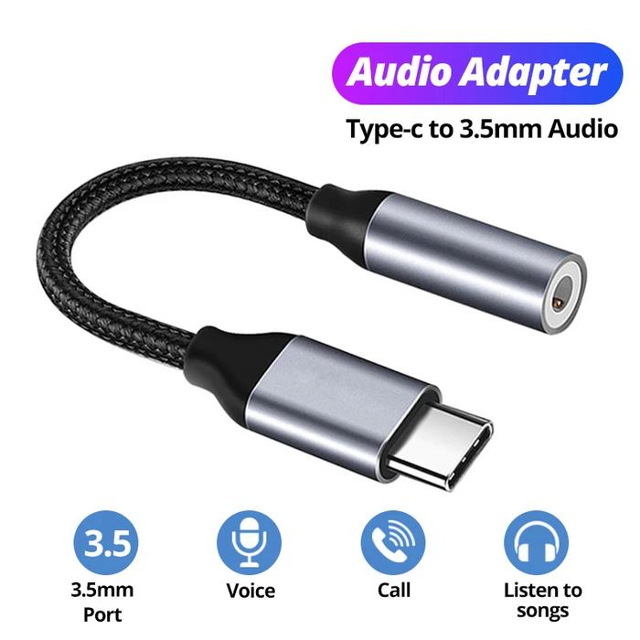 Usb Type C To 35 Jack Earphone Adapter Usb-c 5mm Audio Headphones Cable  Converter For Iphone 15 Samsung Galaxy Huawei Xiaomi