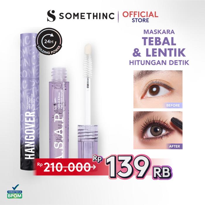 Gambar SOMETHINC [2 PCS] The Perfect Lash - Eyelash Serum & Mascara - (Tipsy Mascara, Hangover Mascara, ASAP Eyelash Serum) - Hangover x ASAP dari Somethinc undefined Tokopedia