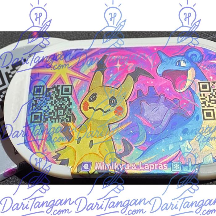 Gambar Pokemon Mezastar Trainer ID & Support Tag  Lapras Mimikyu SirfetchD Gengar Lucario Duraludon Gardevoir Keldeo Blastoise Charizard Metalic effect - Putih, Random ID, Mimikyu & Lapras dari MITRAVERSINDO undefined Tokopedia