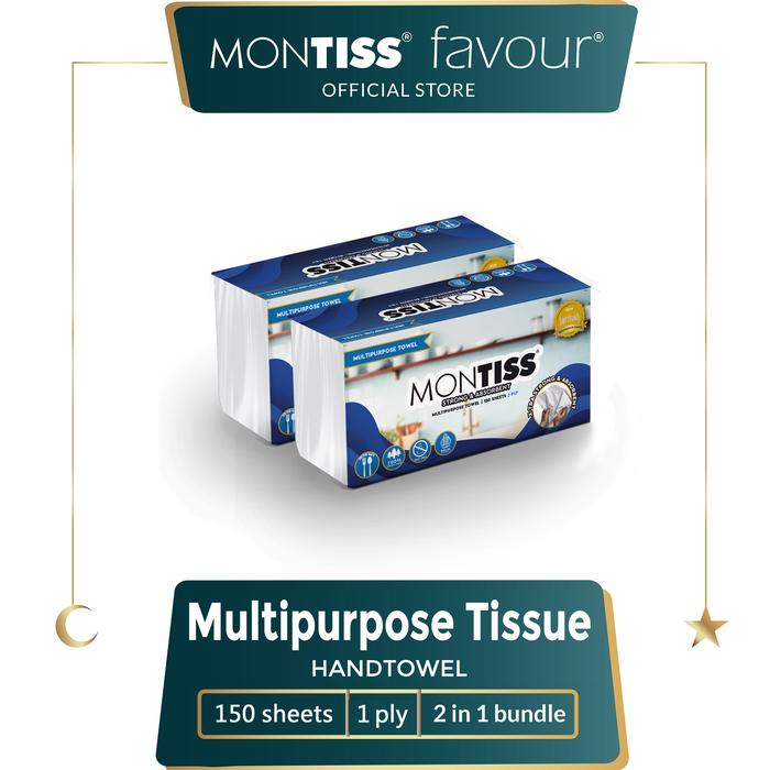 Gambar Montiss Handtowel Tissue 150 Sheets 2 in 1 SB dari Montiss Tissue Store undefined Tokopedia