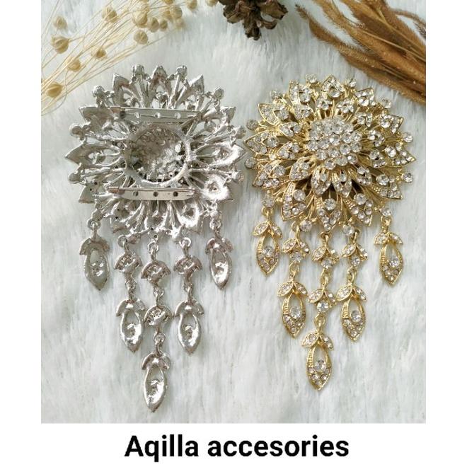 Gambar Bros kebaya mewah / Bros kutu baru / Bros kebaya modern / Bros kebaya KOREAN PREMIUM / Bros pengantin ecer dan grosir / Pasar mester / JATINEGARA - Gold, L dari DIANDRAASTORE undefined Tokopedia