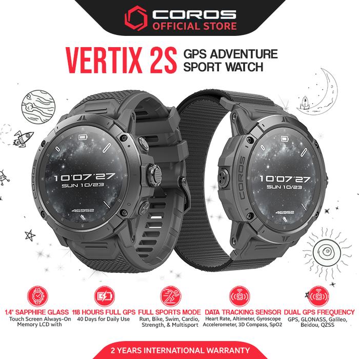 Gambar COROS VERTIX 2S GPS Adventure Sport Watch with Music - Space dari Coros Indonesia undefined Tokopedia