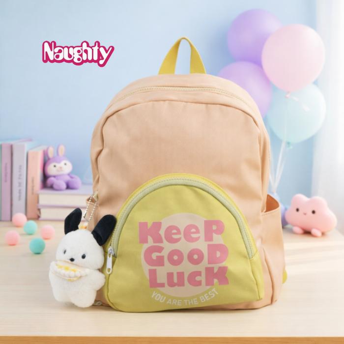 Gambar Tas Ransel Anak Perempuan Sekolah Tk Paud Backpack Pochacco G666 2410009 Naughty Accessories - KHAKI dari Naughty undefined Tokopedia