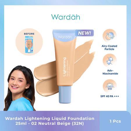 Gambar Wardah Lightening Liquid Foundation SPF 30 PA+++ 6ml & 25ml Concealer - 02 Beigi 25ml dari Kios Branded_NEW undefined Tokopedia
