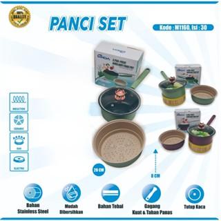 Gambar Sakura Panci Set Bayi 2pcs Granit Wajan Keramik Food Grade Aman Untuk Mpasi Balita Kukusan Cookware - 3PC HIJAO 20CM dari LIVESHOP110 undefined Tokopedia