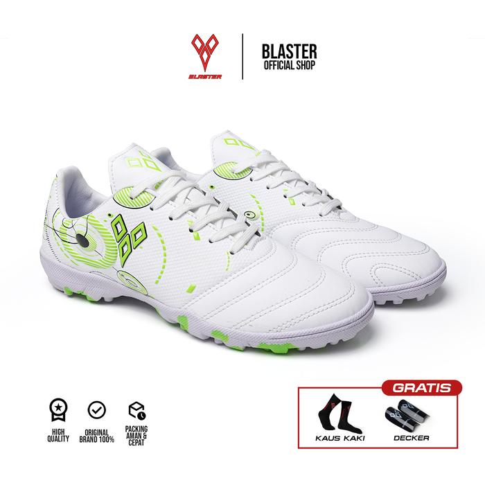 Gambar Sepatu Futsal BLASTER Fusion Putih Gren - Sepatu Turf Mini Soccer Original - Putih Green, 33 dari BLASTER ID undefined Tokopedia