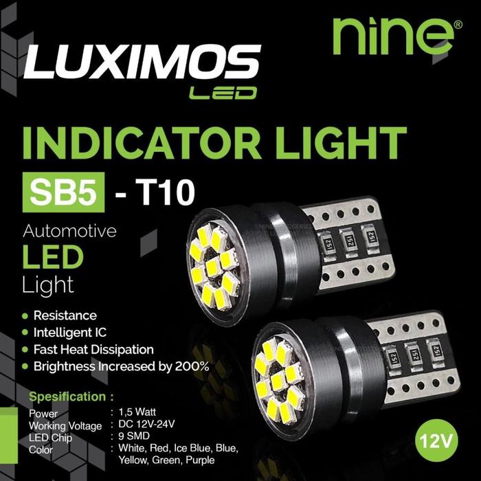 Gambar Lampu LED Senja SHOGUN 125 LUXIMOS T10 24 LED Kota / Kecil - T10 Sb5 White dari bohlamhid Kota Tangerang Tokopedia