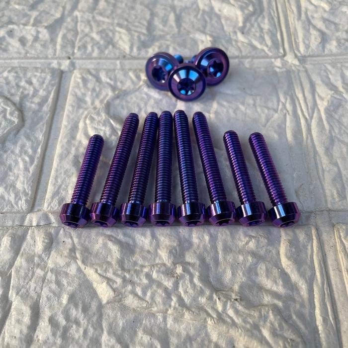 Gambar Baut set cvt vario titanium probolt isi 11 baut tanpa baut tengah baut cvt vario 125/150 led old new kzr - fullset 13baut. dari NJshopaccesories undefined Tokopedia