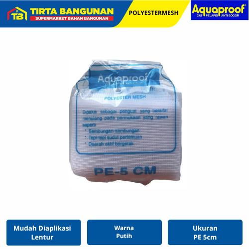 Gambar AQUAPROOF SERAT KAIN POLYESTER MESH PE 5 PE 10 CM PENGUAT PELAPIS WATERPROOFING LENTUR KUAT - Pe 5 x 10 cm dari Tirta Bangunan undefined Tokopedia