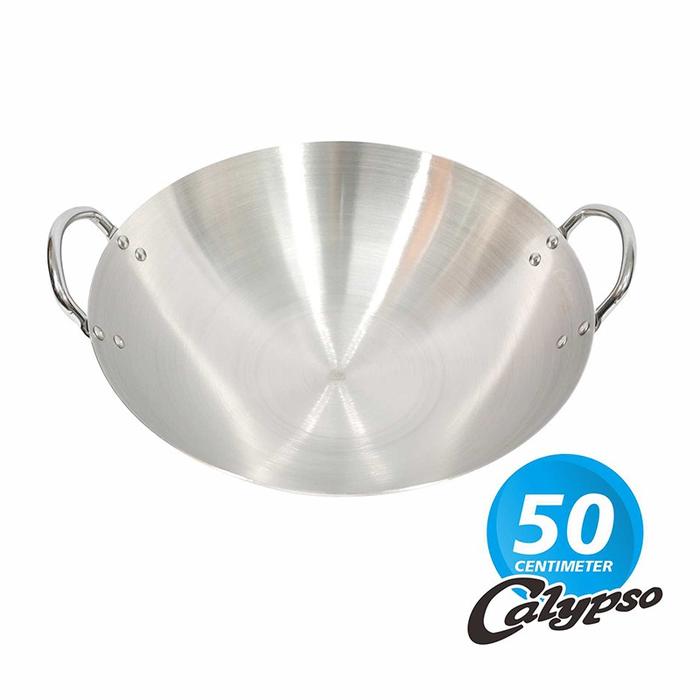 Gambar Calypso Wajan Kuali 34 cm Penggorengan Stainless Steel Berkualitas - 50 CM dari pamosroom undefined Tokopedia