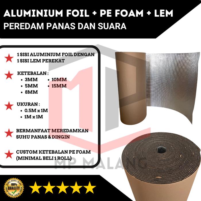 Gambar Mantapbnr Aluminium Foil Dengan Lem Sticker 3Mm 5Mm 8Mm 10Mm 15Mm Peredam Panas Peredam Suara Alluminium Foil Dengan Lem Perekat Pelindung Panas Atap Pelindung Panas Kap Mesin Mobil Anti Panas Canopi Peredam Panas Kanopi dari mantapbnr undefined Tokopedia