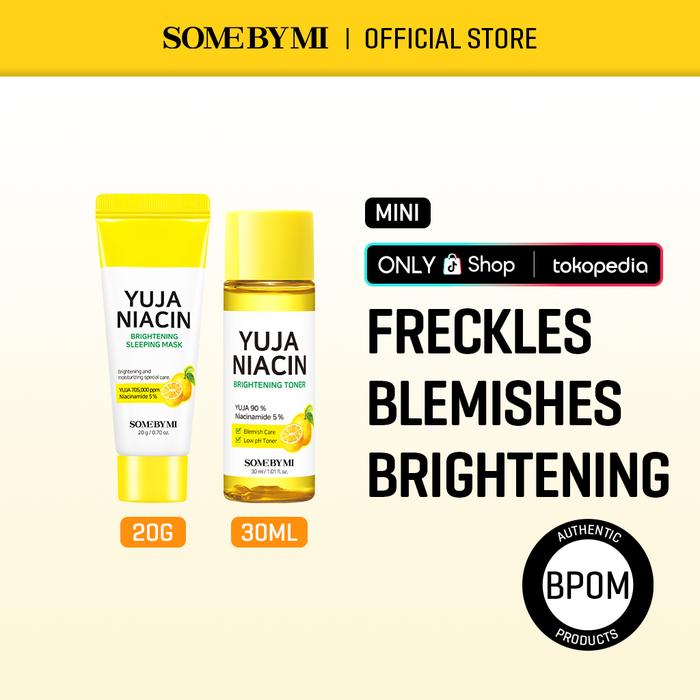 Gambar [MINI] SOME BY MI Yuja Niacin Toner+Sleeping Mask 2 Step Set - [MINI] Yuja Toner+Sleeping Mask  dari SOME BY MI SHOP undefined Tokopedia