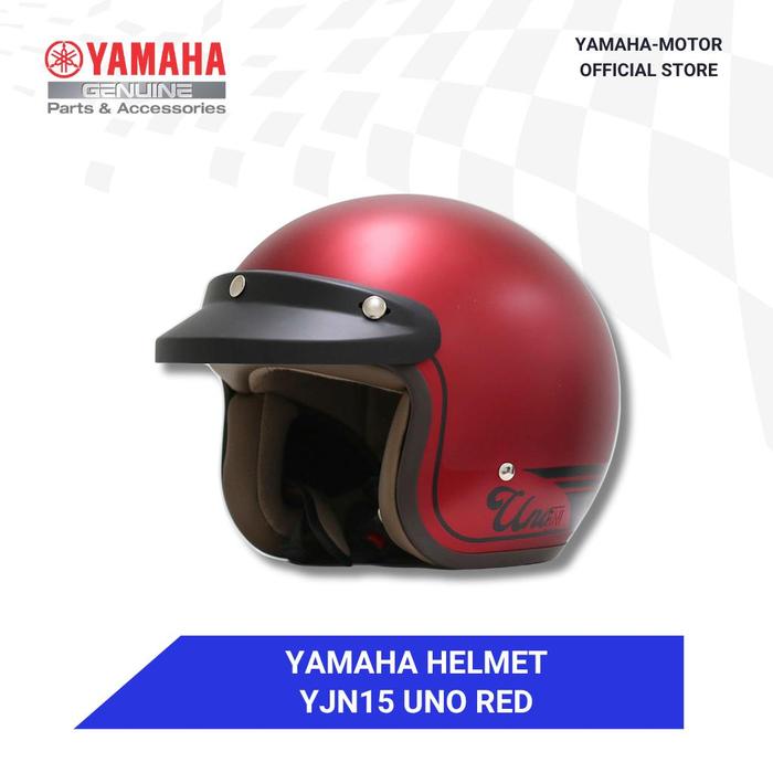 Gambar Yamaha Helmet YJN15 Uno Red - L dari Yamaha Motor Genuine undefined Tokopedia
