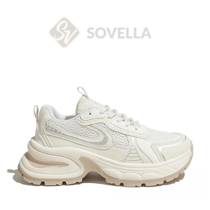 Gambar SOVELLA Kalea Sepatu Wanita Sneakers Sporty Kekinian - APRICOT, 36 dari Sovella.id undefined Tokopedia