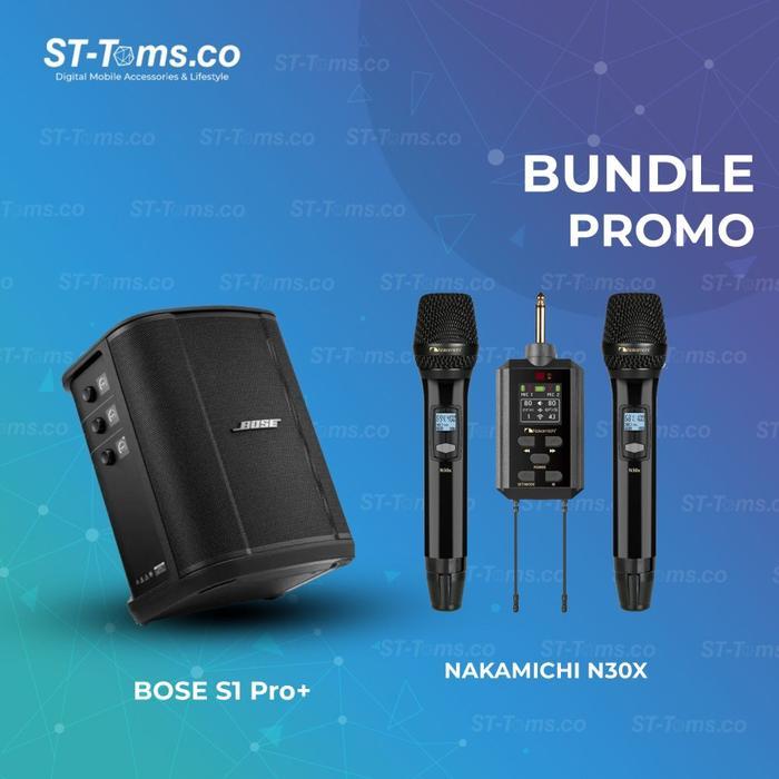 Gambar Bose S1 Pro+ With Nakamichi N30x Mic Wireless Portable Bluetooth Speaker System Karaoke Party - With N30x dari dalindastore29 undefined Tokopedia