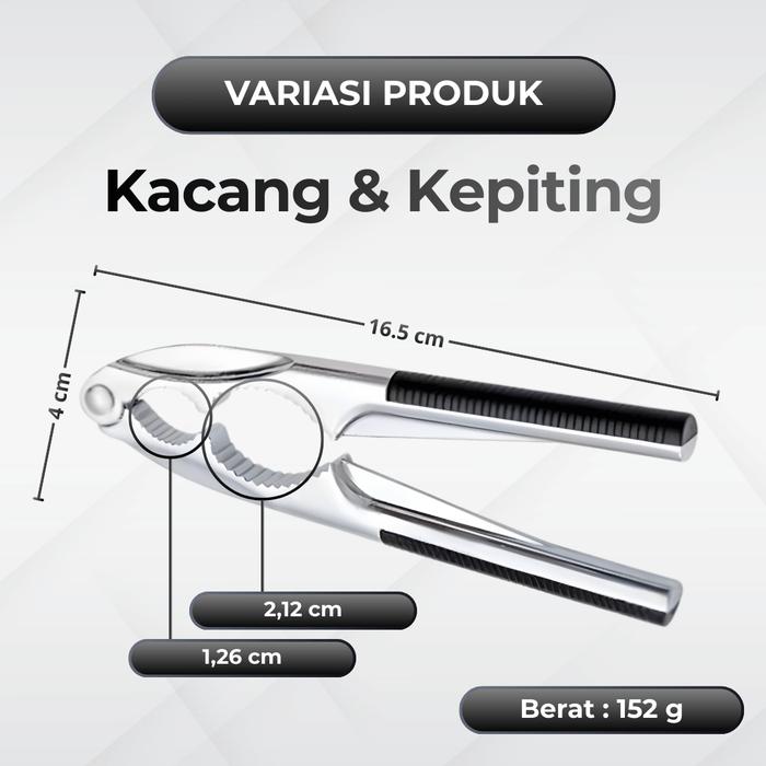 Gambar Alat Pemecah Kacang Walnut Penghancur Bawang Stainless Steel Anti Karat Serbaguna - kacang+kepiting dari jaws.acchp undefined Tokopedia
