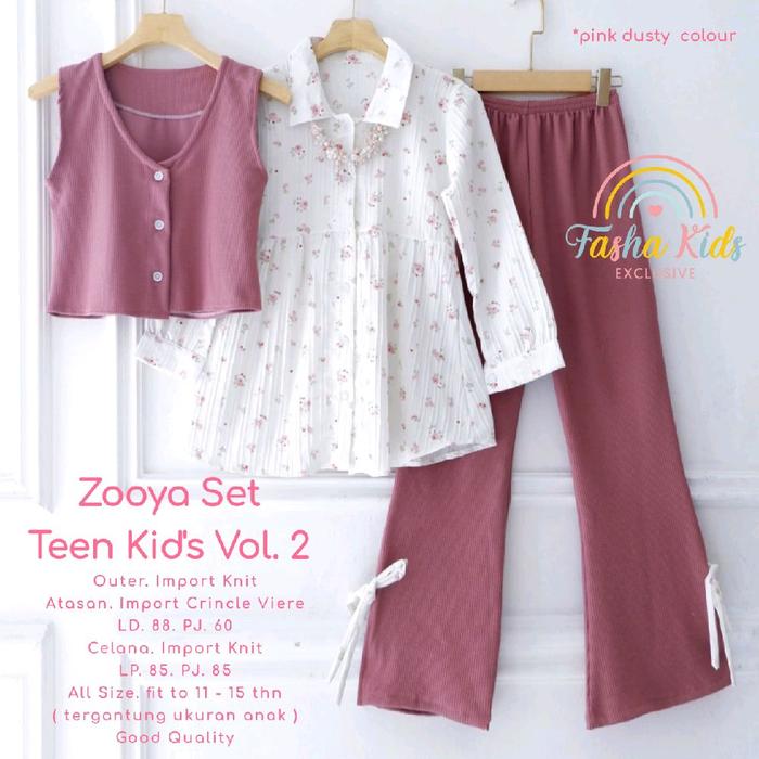 Gambar Zooya 3 in 1 set lebaran top seller by fasha fashion - creme dari Amelia store solo undefined 5 Tokopedia