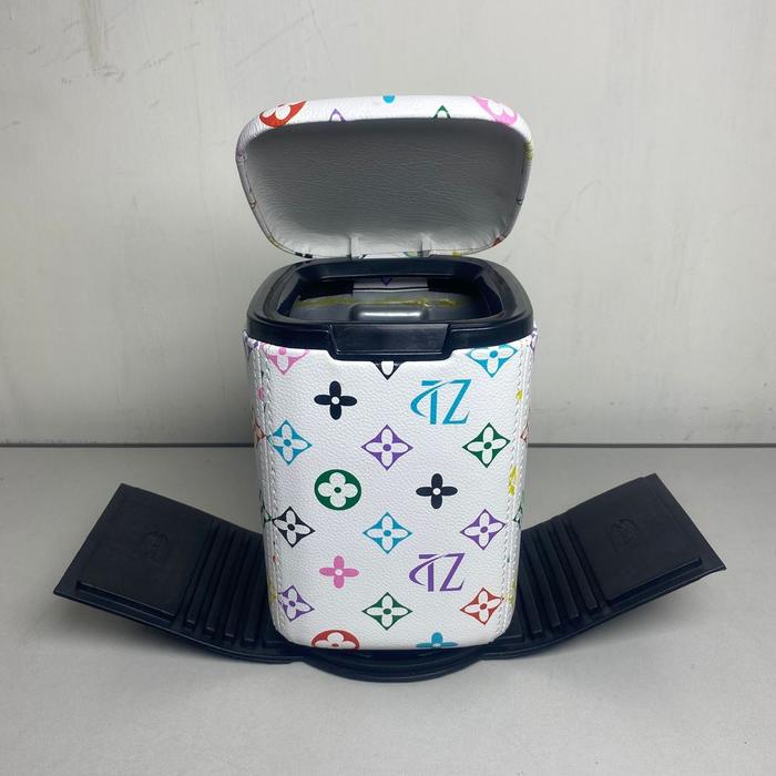 Gambar TECHNOZIO Tempat Sampah Mobil Motif TZ - tz putih dari Technozio Store undefined Tokopedia