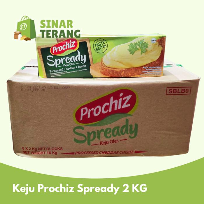 Gambar Prochiz SPREADY Cheese Keju Oles / isian / selai / cream 2 KG - 1 batang spready 2kg dari Savanahh Shop Ship undefined Tokopedia