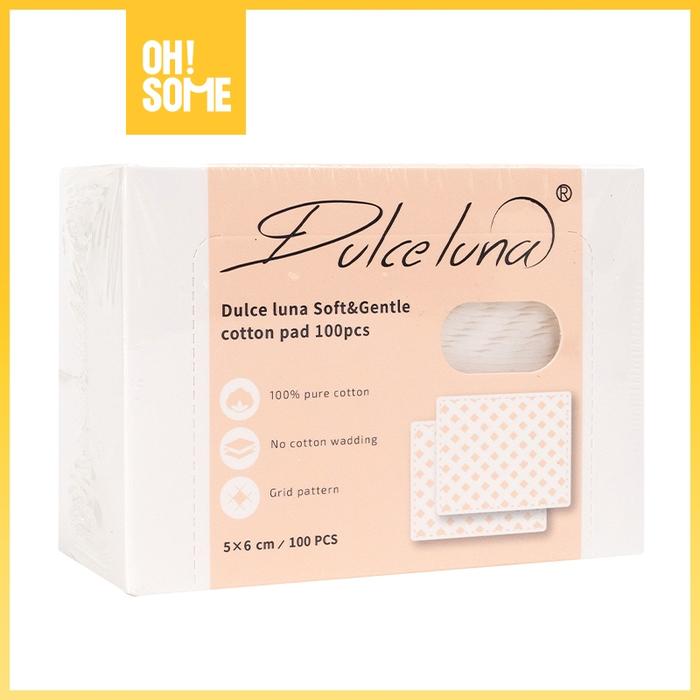 Gambar OH!SOME BEAUTY—Dulce luna·100% ultra-thin pure cotton embossed grid pattern cotton pads·100 pcs /Cotton Buds / Makeup Accessories - 100 pcs dari 244v304S undefined Tokopedia