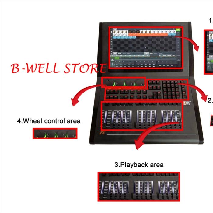 Gambar Dmx512 Controller Stage Equipment Moving Head Lighting Console Controller Lighting T3 Light Weight Stage Console KingKong Mixer dari BWELL STAGE LIGHTING undefined Tokopedia