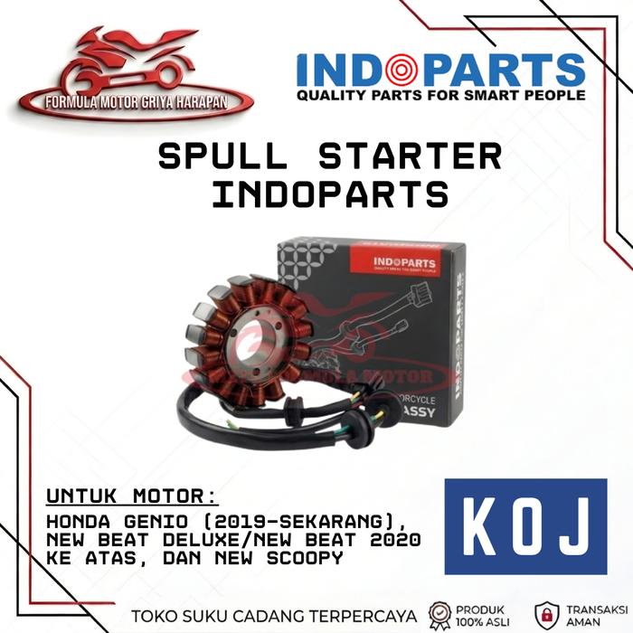 Gambar Spull Spul Stater INDOPARTS Original Stator Comp All Matic Honda Yamaha Beat Vario Scoopy Genio Mio M3 Aerox Nmax - K0J Genio dari FORMULA MOTOR_NEW Kota Bekasi Tokopedia