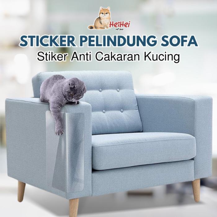 Gambar Cat Scratch Protector for Sofa/Furniture/Mebel per 1 lembar - Sticker Pelindung Sofa Furniture dari Cakaran Garukan Kucing Anjing - Stiker Anti Cakaran Kucing - SOFA Small (15x40) dari Heihei Petshop undefined Tokopedia