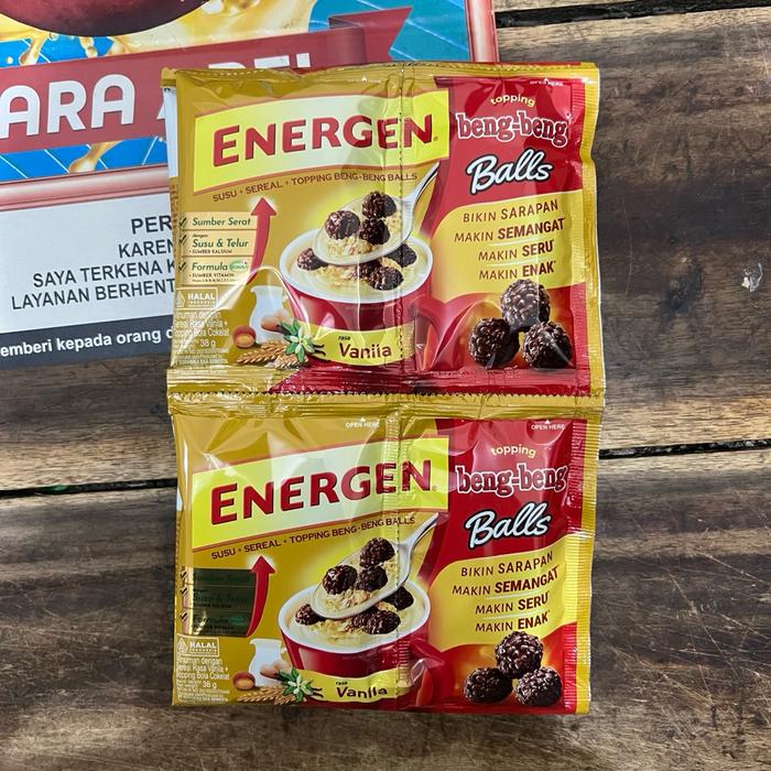 Gambar Energen Vanila Topping Beng Beng Balls / Roma Malkist 1 Renceng 10 Sachet - Sereal Vanilla Beng-Beng Bola Cokelat Coklat Chocolate - BENG BENG BALLS dari Ben Motoshop undefined Tokopedia