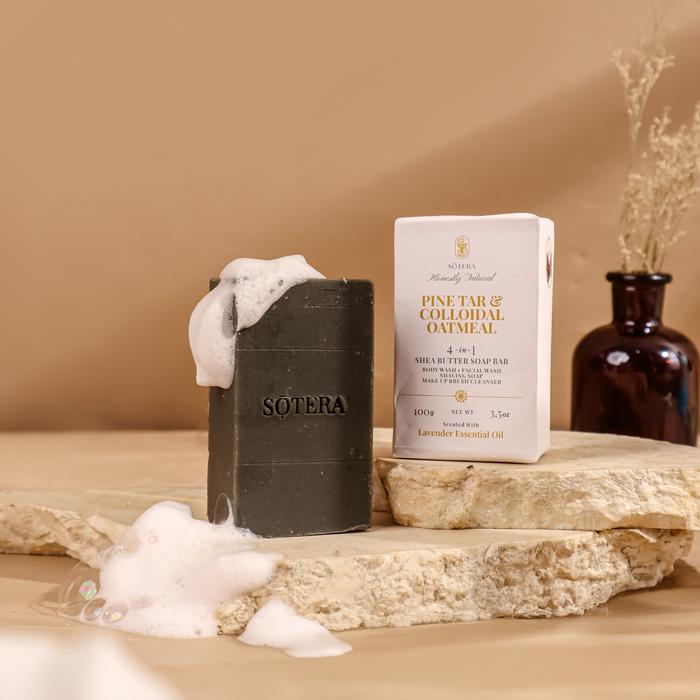 Gambar Sotera Pine Tar oatmeal Soap / sabun natural untuk eksim gatal2 psiorasis (ex Soothe Sensory) - 100g dari Sotera Natural undefined Tokopedia