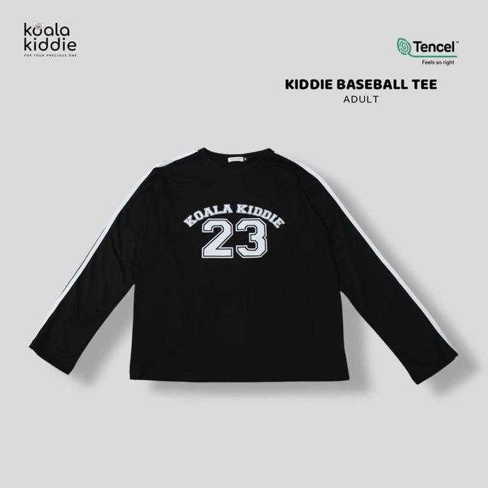 Gambar KOALAKIDDIE - KIDDIE BASEBALL TEE ADULT | Kaos Baseball | Kaos Printed Dewasa | Kaos Pria | Kaos Polos Tencel | Atasan Keluarga - BB ADULT-BLACK LONG, L/XL dari koalakiddie.id undefined Tokopedia