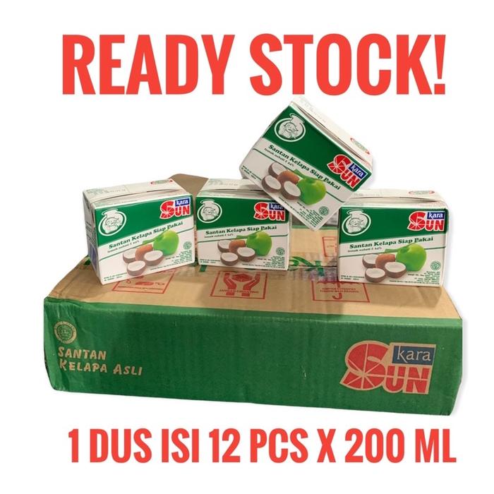 Gambar Santan Sun Kara 200 ml (Per Karton Isi 12 pcs) dari Elvina Zhafira Shop undefined Tokopedia