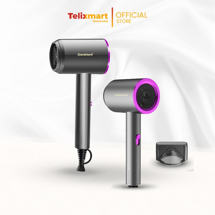 Gambar Pengering Rambut Dorahomi Multifungsi Cepat dan Aman dengan Daya 800W - Drak Gray dari Telixmart Indonesia undefined Tokopedia