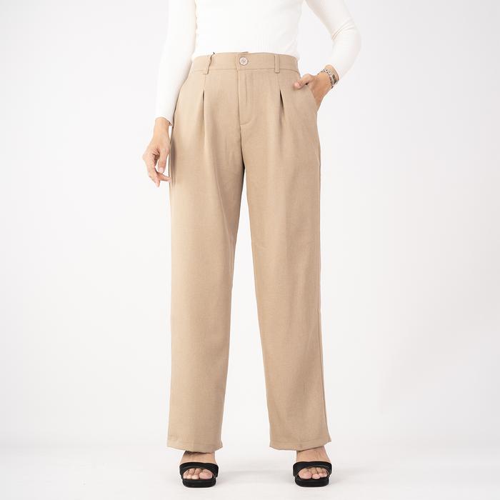 Gambar HaymeeIDN | MIA High Waist Pants | Kulot Slim High Waist | Kulot Kerja Wanita | Celana Panjang Wanita - MOCCA dari HaymeeIDN_NEW Kota Administrasi Jakarta Selatan Tokopedia