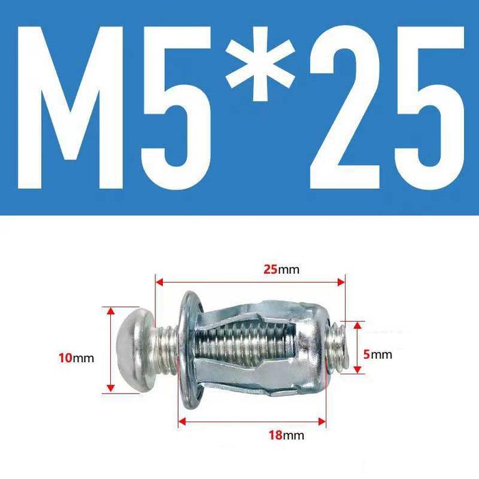 Gambar 20Pcs M5/M6 Mur Sekrup Stainless Steel Untuk Dinding,Jack Nuts Sekrup Besi,Hollow Metal Wall Nut - M5 dari Veronicastore3 undefined Tokopedia
