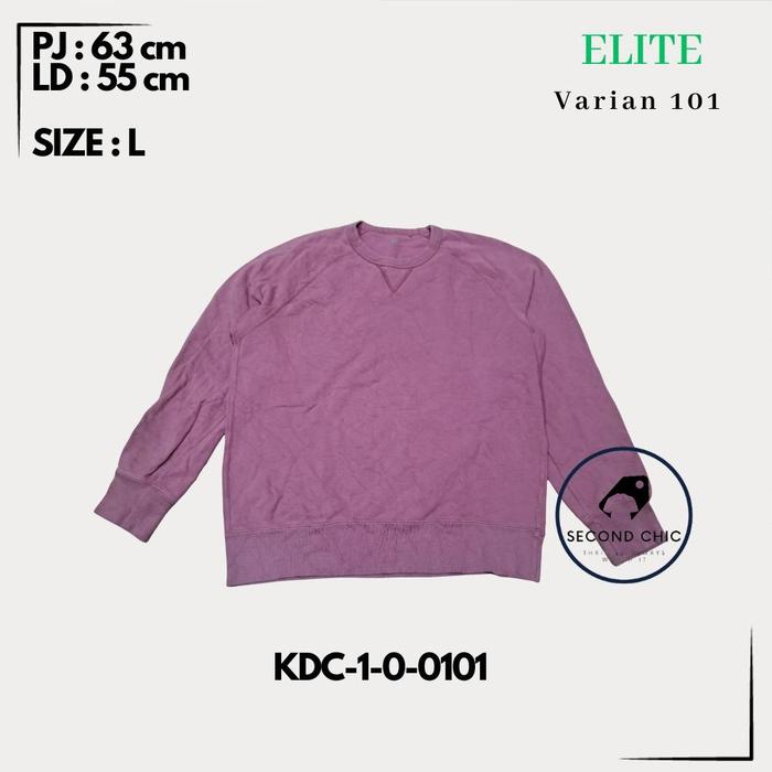 Gambar Sweater Unisex Dewasa Varian Elite 101 - Crewneck/Hoodie KOREA Real Pict Termurah - Panjang, Wanita dari Second Chic Shop undefined Tokopedia