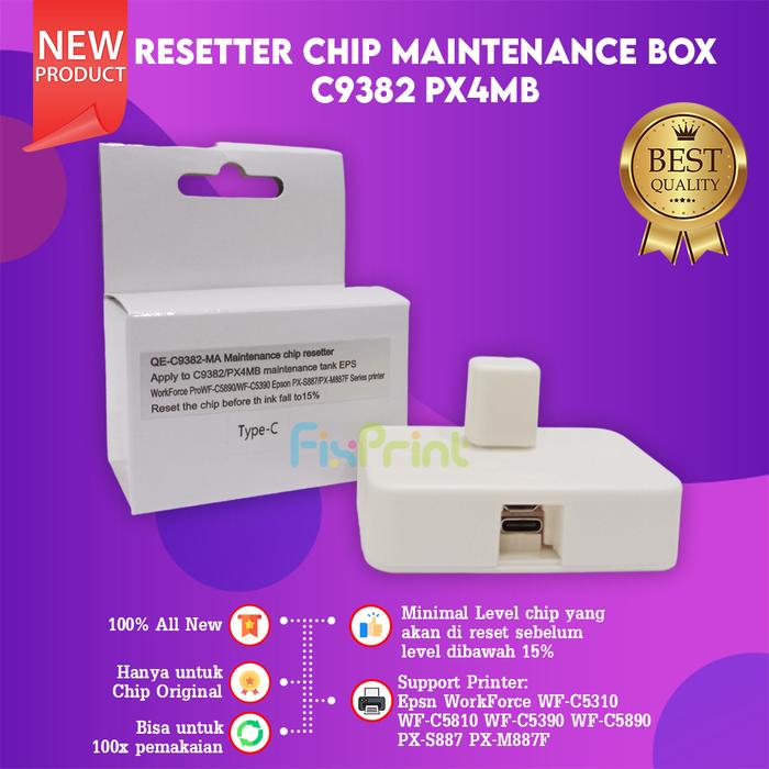 Gambar Resetter Chip Maintenance Box C9382 WF-C5390 Reset Kotak Pemeliharaan | Maintenance BOX Epson C9382 Printer WF C5890 C5390 C5890 C5390 - Resetter Chip dari FixPrint Indonesia undefined Tokopedia