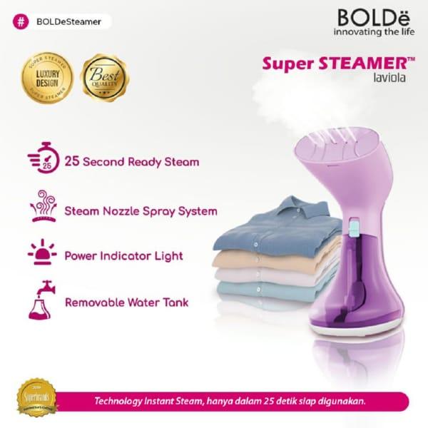 Gambar Setrika Uap BOLDe SUPER STEAMER LAVIOLA Baju Rapi Praktis - Lavender dari ERNIKITA Store undefined Tokopedia