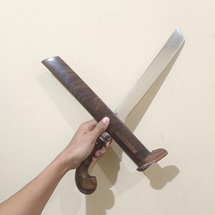 Gambar GOLOK SEMBELIH BAJA SLD HITACHI FULL KAYU SONOKELING *SUPER TAJAM* dari marsadi undefined Tokopedia