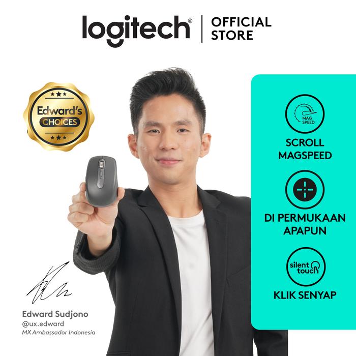 Gambar Logitech MX Anywhere 3S Mouse Wireless Bluetooth Silent Rechargeable - Graphite dari Logitech Official Store undefined Tokopedia