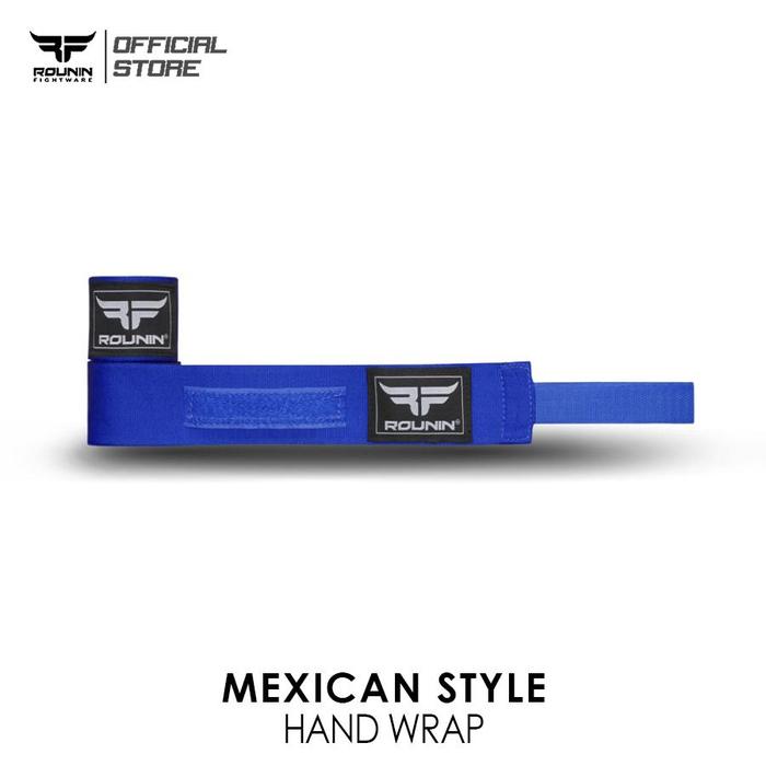 Gambar HandWrap Muaythai Rounin Fightware, Mexican Style / Balutan Tangan - BIRU, 4 M dari Rounin Fightware undefined Tokopedia