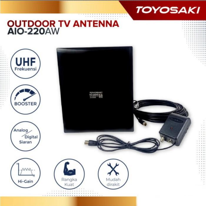 Gambar Antena Digital Booster TOYOSAKI AIO220aw Outdoor Indoor dari WHS Store Cilandak undefined Tokopedia