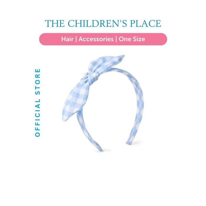 Gambar Girls Gingham Bow Headband - Bandana Anak Perempuan - Blue dari The Childrens Place undefined Tokopedia