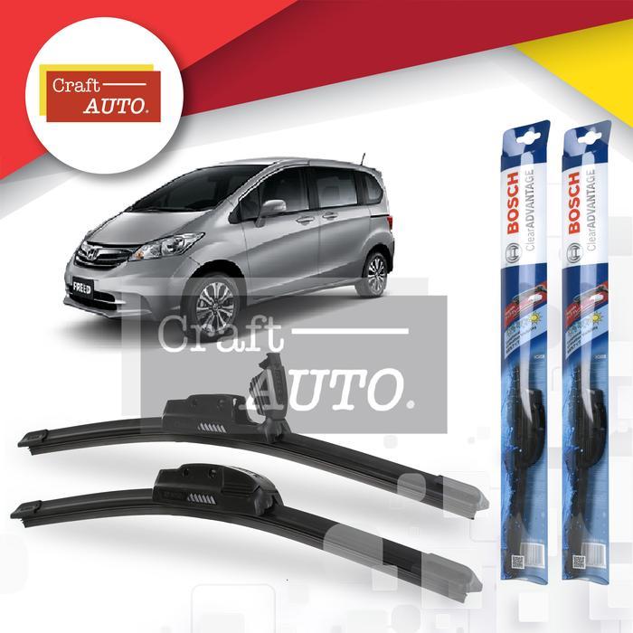 Gambar WIPER MOBIL FRAMELESS HONDA FREED UKURAN 26" & 14" SEPASANG (2PCS) BOSCH CLEAR ADVANTAGE - NEWBCA26.NEWBCA14, Standar dari Lautan Semba undefined Tokopedia