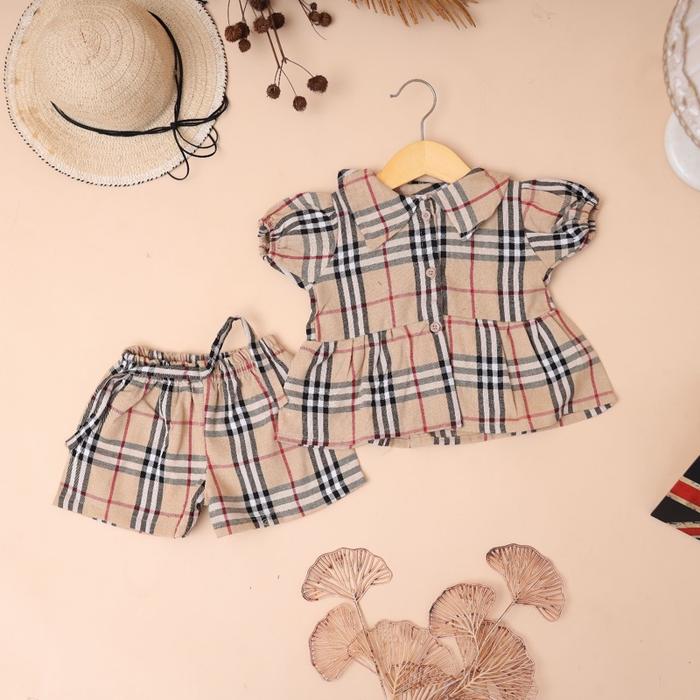 Gambar FLANELA ONE SET-Setelan celana dan atasan bahan flanel untuk anak usia 1-8 tahun dari produsenbajuanaksolo_NEW undefined 5 Tokopedia
