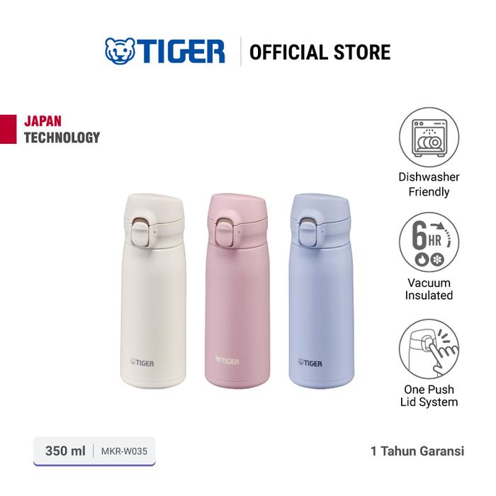 Gambar Tiger MKR-W035 Vacuum Insulated Tumbler 350 ML Tempat Minum - Celeste Blue dari Tiger Indonesia undefined Tokopedia