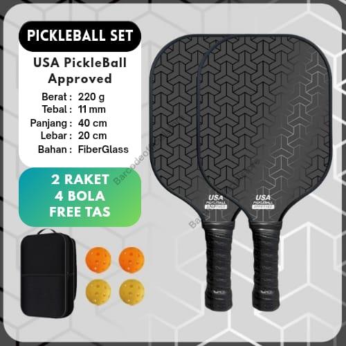 Gambar ECOPRINT Pickleball Set (2 RACKET+ BALL + BAG) - Set E dari EcoprintStore Kota Administrasi Jakarta Barat Tokopedia