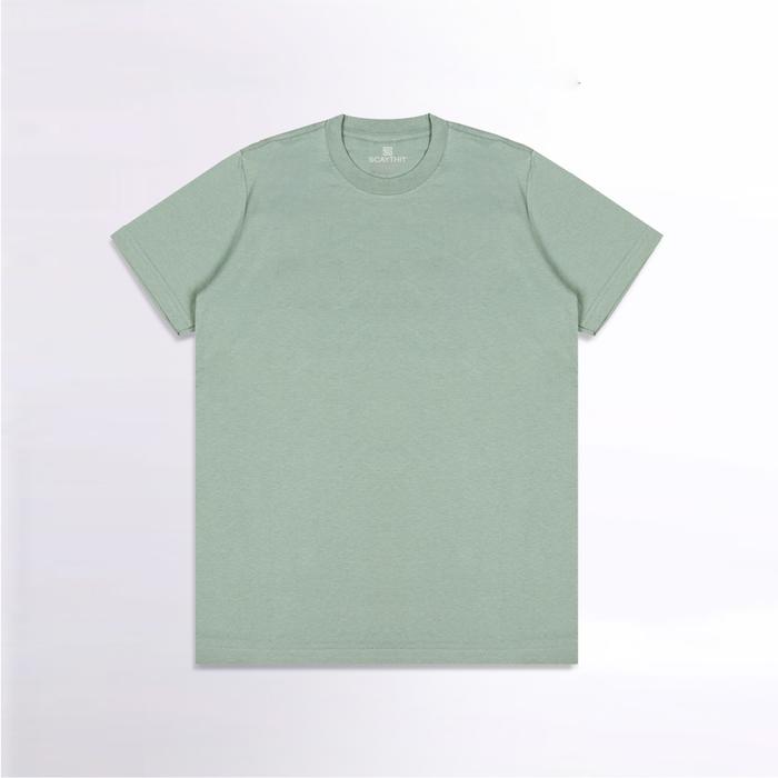 Gambar Scaythit - Kaos Polos Lengan Pendek Dewasa Cotton Combed 30s Pria Wanita - Basic tshirt sage green - Sage Green, S dari Scaythitofficial undefined Tokopedia
