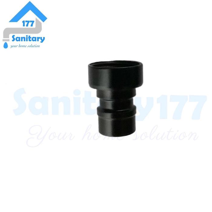 Gambar Cucut mesin cuci hitam crom stainless -cucut taman cucuk adapter connector kepala head kran air keran anti copot dislodging Selang - cucut MC hitam dari Sanitary177 undefined Tokopedia